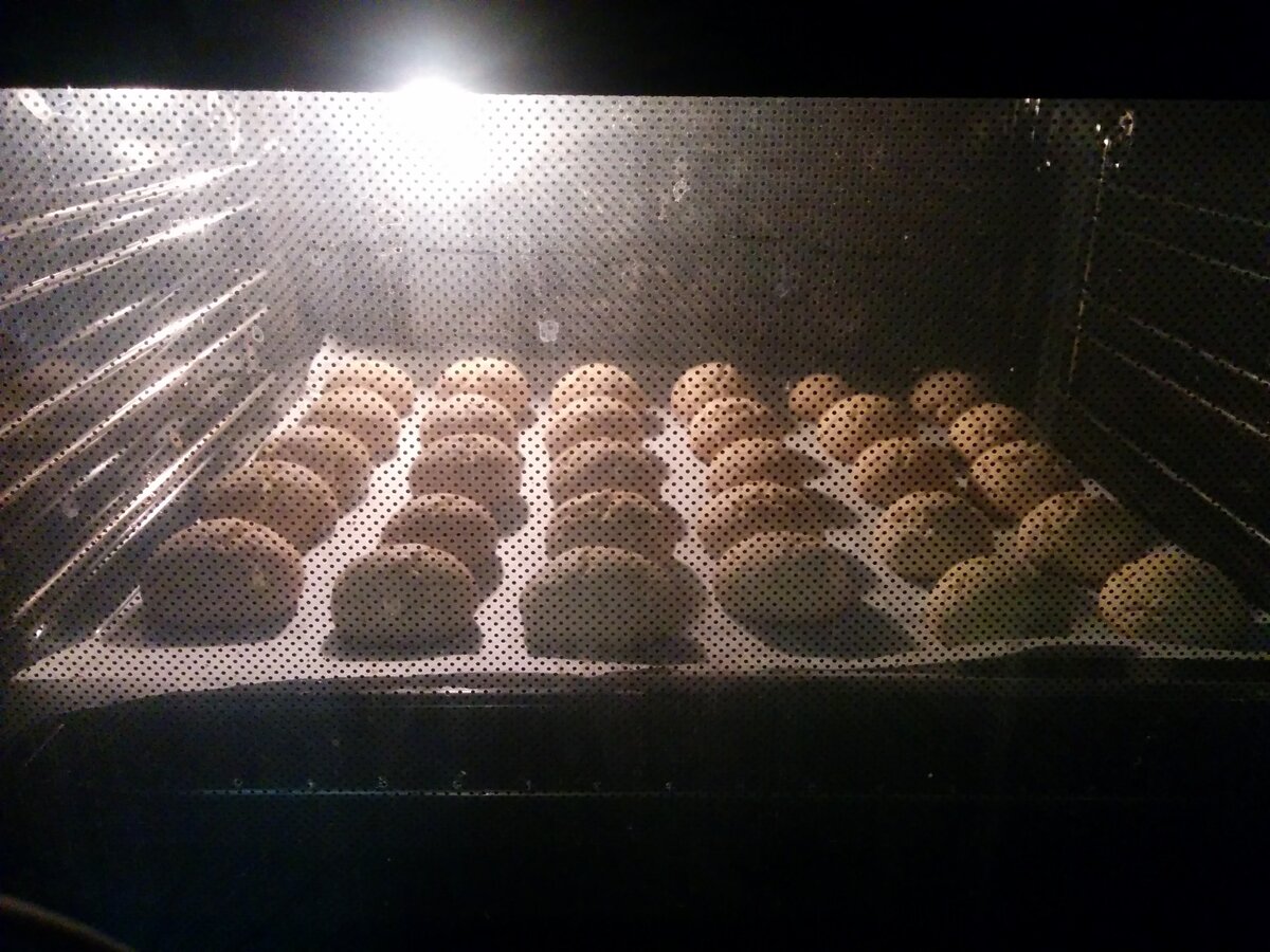 Medenki baking in the oven